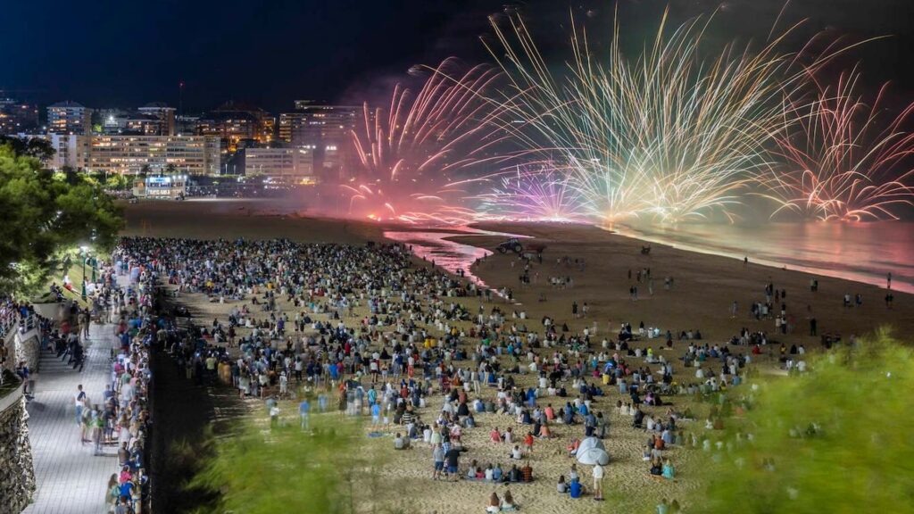Fuegos artificiales Santander