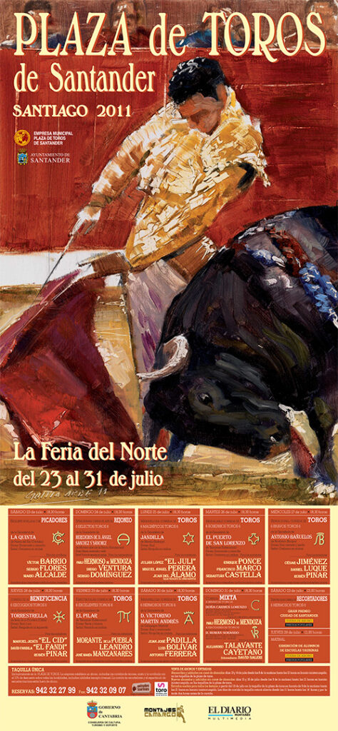 cartel toros Santander 2011
