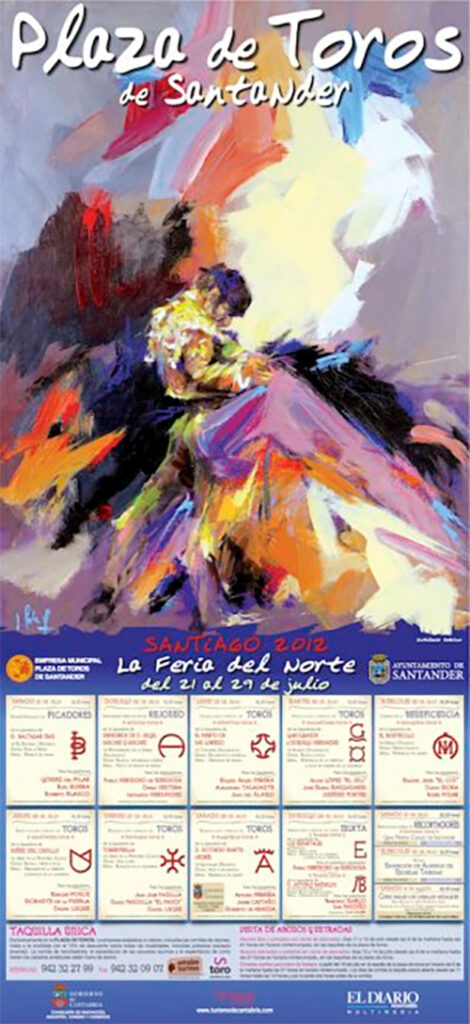cartel toros Santander 2012
