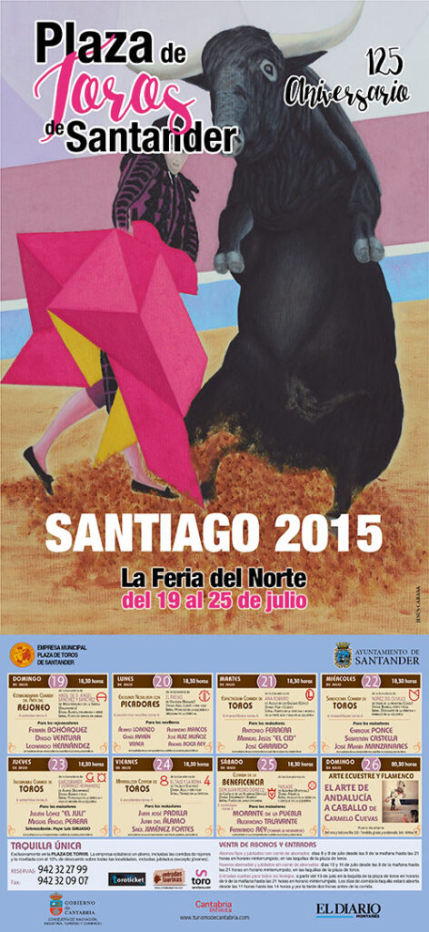 cartel toros Santander 2015