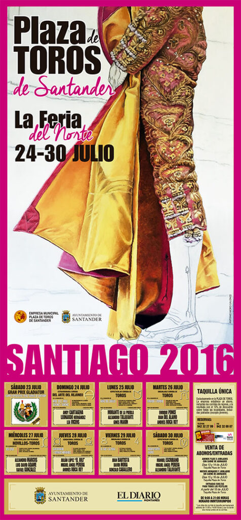 cartel toros Santander 2016