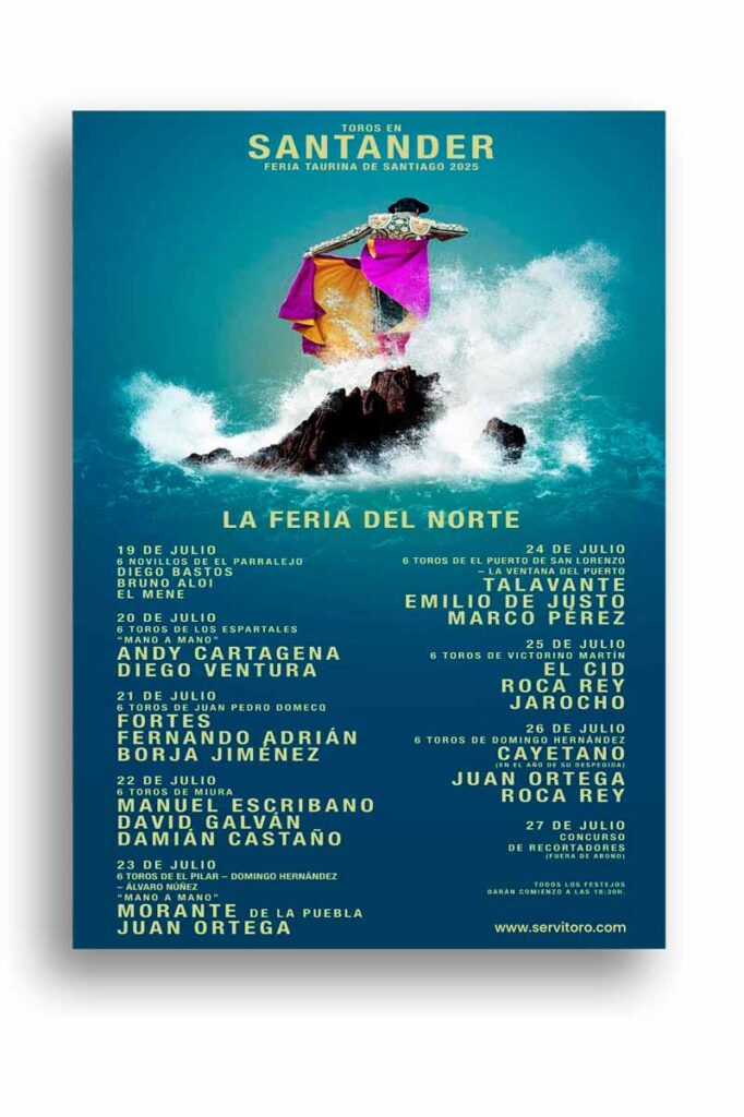 Cartel toros Santander 2025