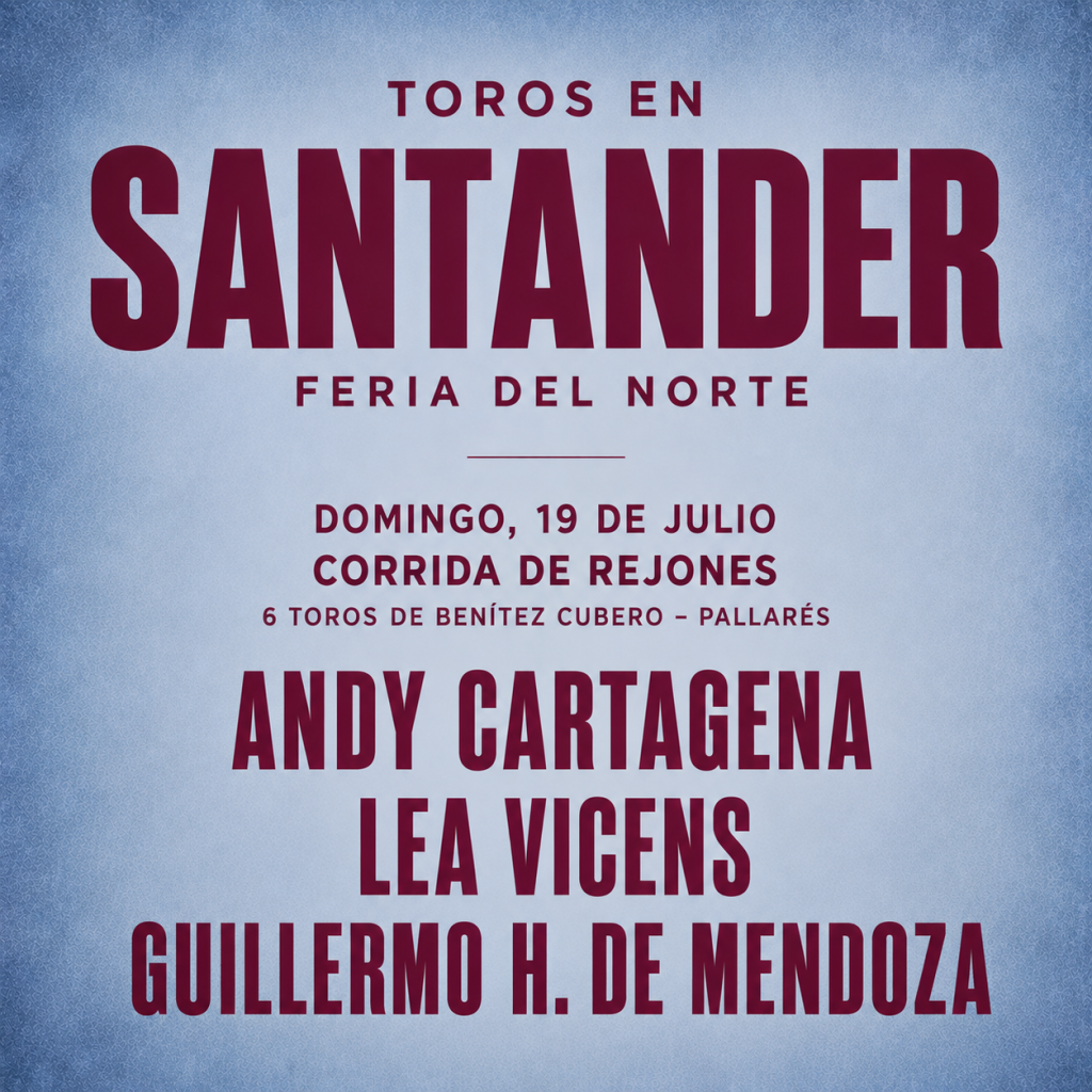 Rejones, July 19, Santander 2026